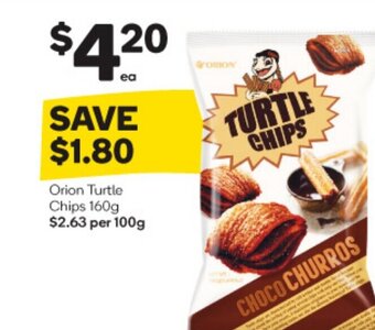 Woolworths Orion Turtle Chips 160g offer