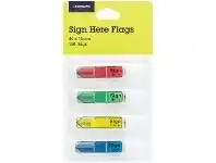 J.Burrows Mini Sign Here Flags 12 x 44mm 4 Pack