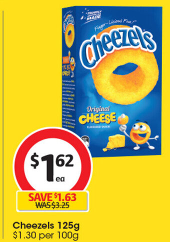 Coles Cheezels 125g offer