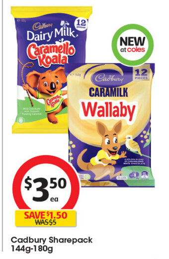 Coles Cadbury Sharepack offer