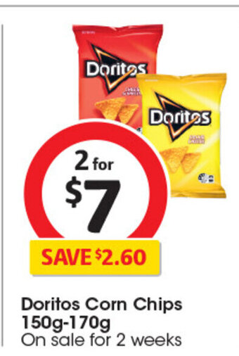 Coles Doritos Corn Chips 150g-170g offer