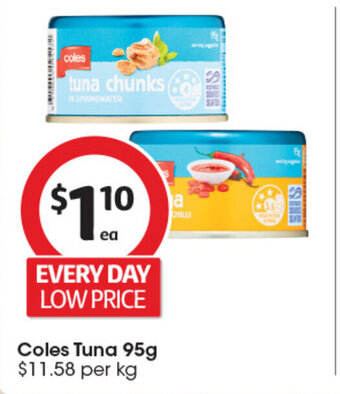Coles Coles Tuna 95g offer