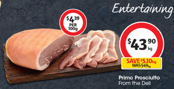 Coles Primo Prosciutto offer