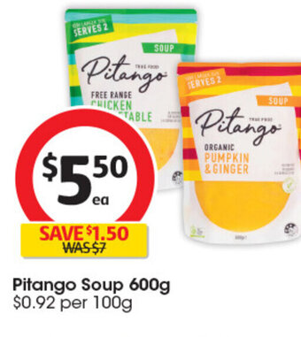 Coles Pitango Soup 600g offer