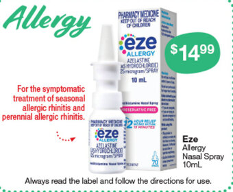Eze Allergy Nasal Spray 10mL