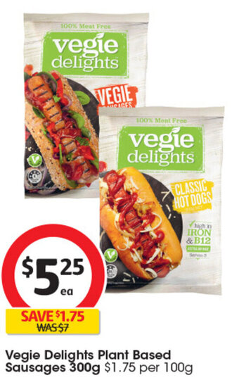 Vegie Delights Plant Based Sausages 300g
