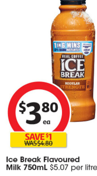 Coles Ice Break Flavoured Milk 750mL offer