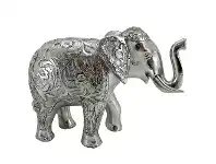 LivingStyles Tommy Elephant Sculpture, Silver offer