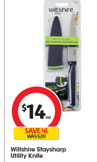 Coles Wiltshire Staysharp Utility Knife offer