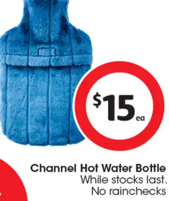 Coles Channel Hot Water Bottle offer