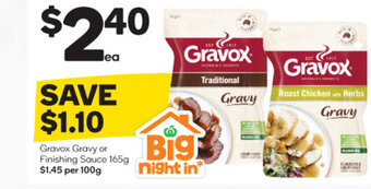 Woolworths Gravox Gravy or Finishing Sauce 165g offer