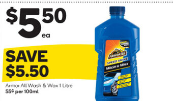 Woolworths Armor All Wash & Wax 1 Litre offer