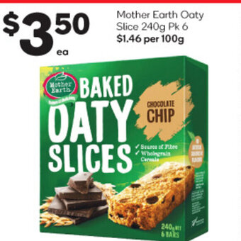 Woolworths Mother Earth Oaty Slice 240g Pk 6 offer