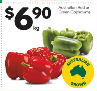 Woolworths Australian Red or Green Capsicums offer
