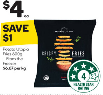 Woolworths Potato Utopia Fries 600g offer