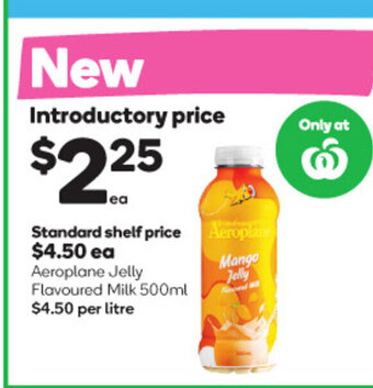 Woolworths Aeroplane Jelly Flavoured Milk 500ml offer
