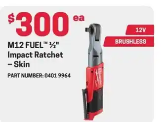 M12 FUEL™½" Impact Ratchet - Skin
