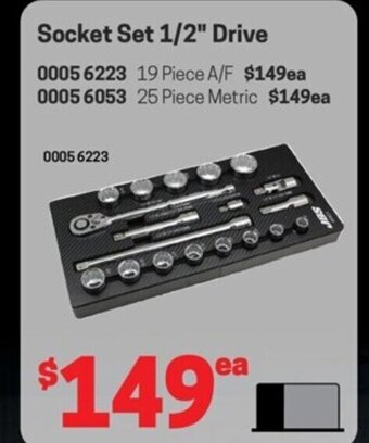 Blackwoods Socket Set 1/2" Drive offer