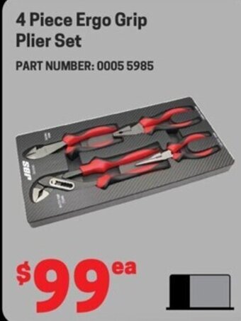 Blackwoods 4 Piece Ergo Grip Plier Set offer