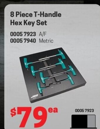 Blackwoods 8 Piece T-Handle Hex Key Set offer