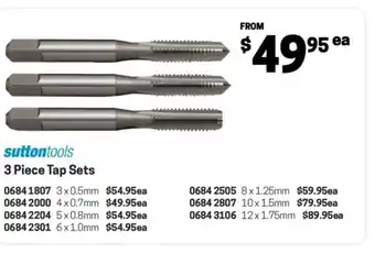 suttontools 3 Piece Tap Sets