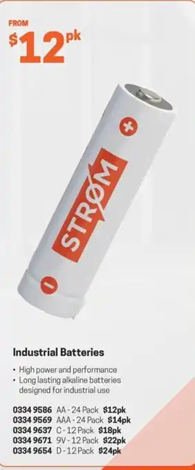 STRØM Industrial Batteries