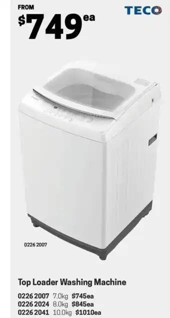 Top Loader Washing Machine