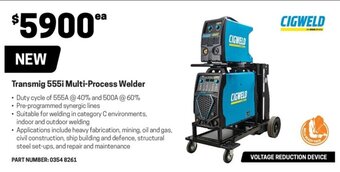 Blackwoods Transmig 555i Multi-Process Welder offer