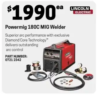 Blackwoods Powermig 180C MIG Welder PART NUMBER: 0721 2342 offer