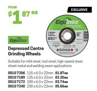 Blackwoods Depressed Centre Grinding Wheels offer