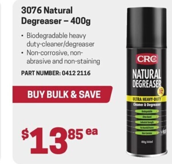 3076 Natural Degreaser 400g offer at Blackwoods