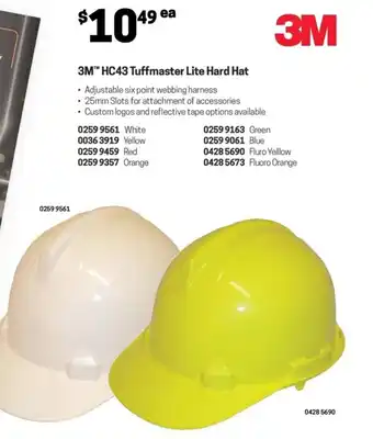 3M™ HC43 Tuffmaster Lite Hard Hat