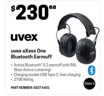 Blackwoods uvex axess One Bluetooth Earmuff offer