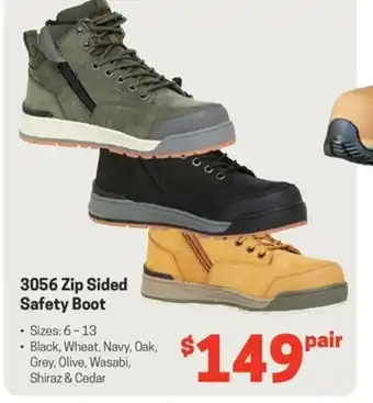 3056 Zip Sided Safety Boot