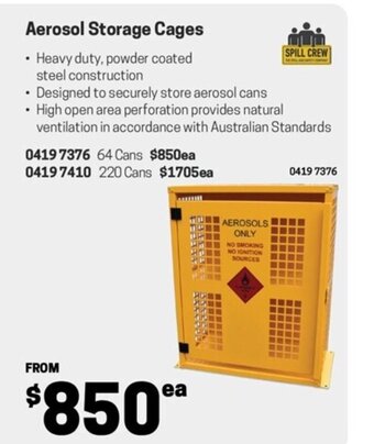 Blackwoods Aerosol Storage Cages offer