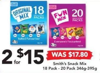 Drakes Smith's Snack Mix 18 Pack - 20 Pack 346g-395g offer