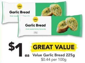 Drakes Value Garlic Bread 225g offer