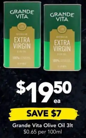 Drakes Grande Vita Olive Oil 3lt offer