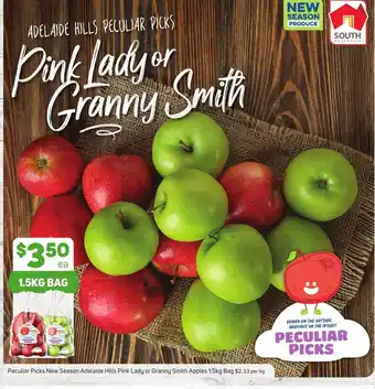 Foodland Peculiar Picks New Season Adelaide Hills Pink Lady or Granny Smith Apples 1.5kg Bag offer