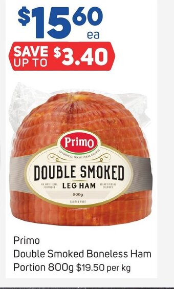 Foodland Primo Double Smoked Boneless Ham Portion 800g offer