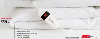 Kmart > Removable and washable cover with zip offer
