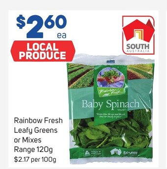 Foodland Rainbow Fresh Leafy Greens or Mixes Range 120g offer
