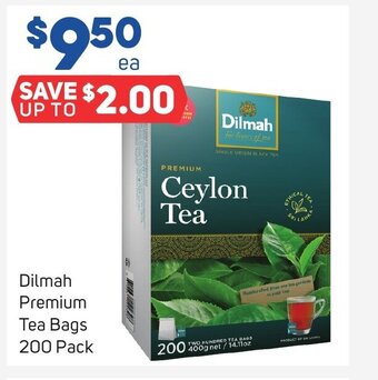 Foodland Dilmah Premium Tea Bags 200 Pack offer