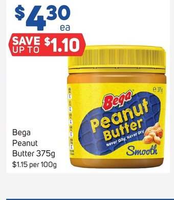 Foodland Bega Peanut Butter 375g offer