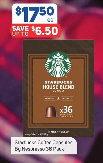 Foodland Starbucks Coffee Capsules By Nespresso 36 Pack offer