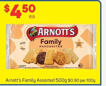 Foodland Arnott's Family Assorted 500g offer