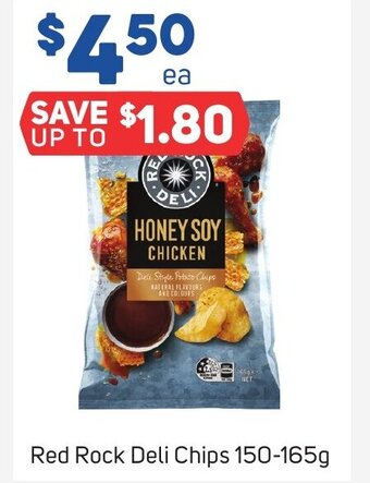 Foodland Red Rock Deli Chips 150-165g offer
