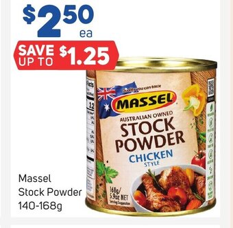 Foodland Massel Stock Powder 140-168g offer