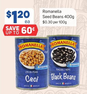 Foodland Romanella Seed Beans 400g offer