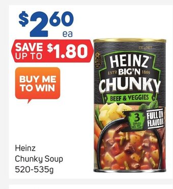 Foodland Heinz Chunky Soup 520-535g offer